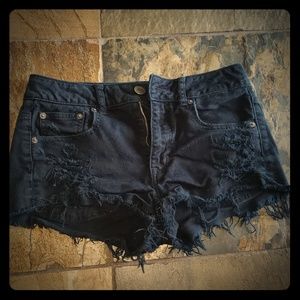 American eagle size 4 black shorts